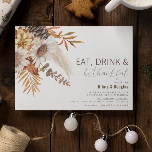 HerbstBlätter & Erntedank Einladung