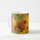 Herbstblätter Erntedankfest Kaffeetasse (Vorderseite Links)