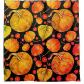 Herbstblätter fallen farbenfrohe Natur Saisonblatt Duschvorhang (Vorderseite)