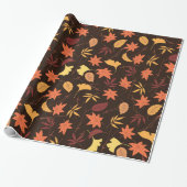 Herbstblätter fallen geschenkpapier (Ungerollt)