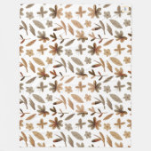 Herbstblätter fallen in warmen Winter Gemütliche B Fleecedecke (Vorderseite)