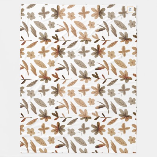 Herbstblätter fallen in warmen Winter Gemütliche B Fleecedecke (Vorderseite)