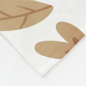 Herbstblätter fallen in warmen Winter Gemütliche B Fleecedecke (Ecke)