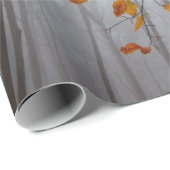 Herbstblätter fallen unter Waldblatt Geschenkpapier (Rolleneckpunkt)