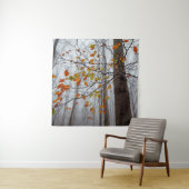 Herbstblätter fallen unter Waldblatt Wandteppich (Beispiel)