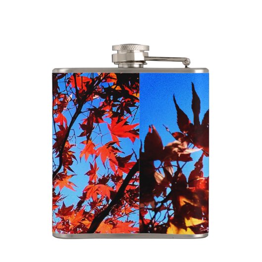 Herbstblätter Flachmann (Rückseite)