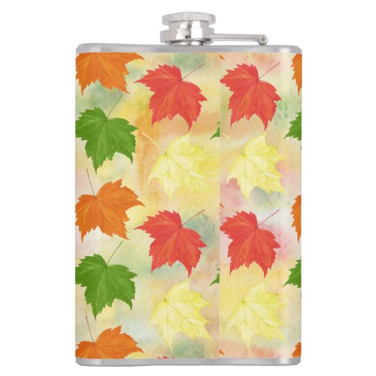 Herbstblätter Flachmann (Rückseite)