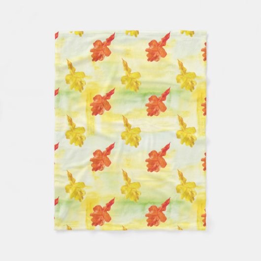 Herbstblätter Fleecedecke (Vorderseite)