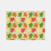 Herbstblätter Fleecedecke (Vorderseite (Horizontal))