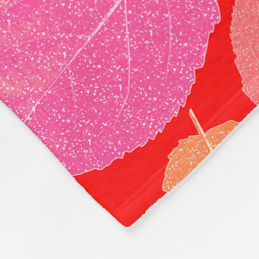 Herbstblätter. Fleecedecke (Ecke)