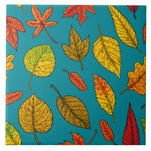 Herbstblätter Fliese