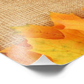 Herbstblätter Fotodruck (Ecke)
