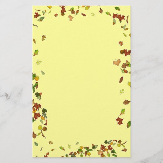 Herbstblätter, Gelb Briefpapier (Vorderseite)