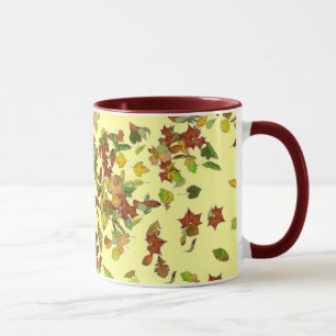 Herbstblätter, Gelb Tasse