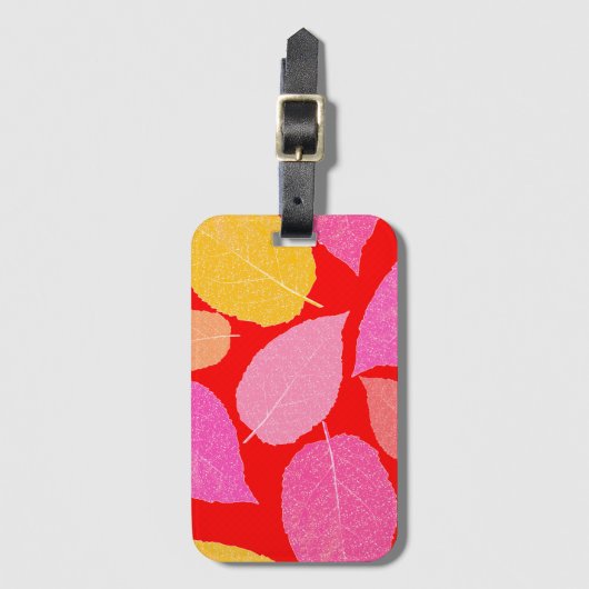 Herbstblätter. Gepäckanhänger (Vorderseite Vertikal)