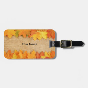 Herbstblätter Gepäckanhänger
