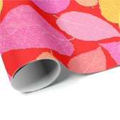 Herbstblätter. Geschenkpapier (Rolleneckpunkt)