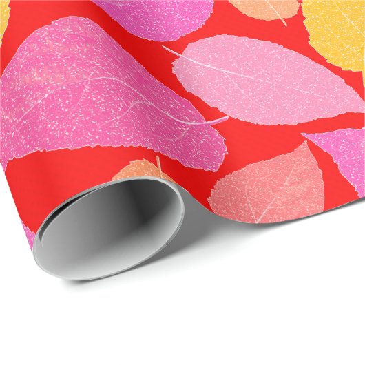 Herbstblätter. Geschenkpapier (Rolleneckpunkt)