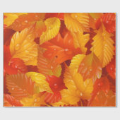 Herbstblätter Geschenkpapier (Flach)