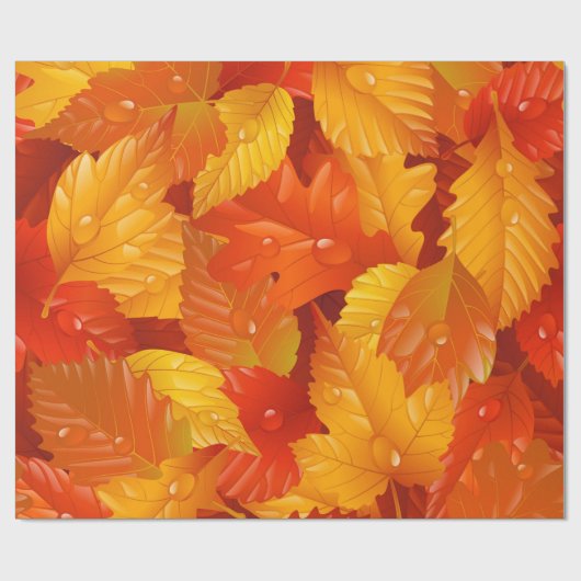 Herbstblätter Geschenkpapier (Flach)