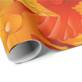 Herbstblätter Geschenkpapier (Rolleneckpunkt)