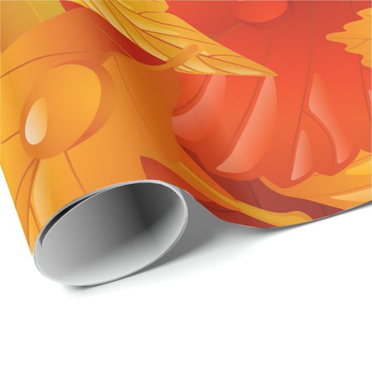 Herbstblätter Geschenkpapier (Rolleneckpunkt)
