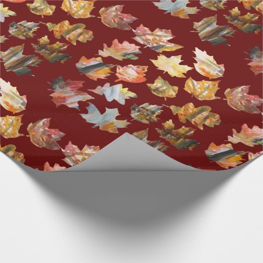 Herbstblätter Geschenkpapier (Ecke)