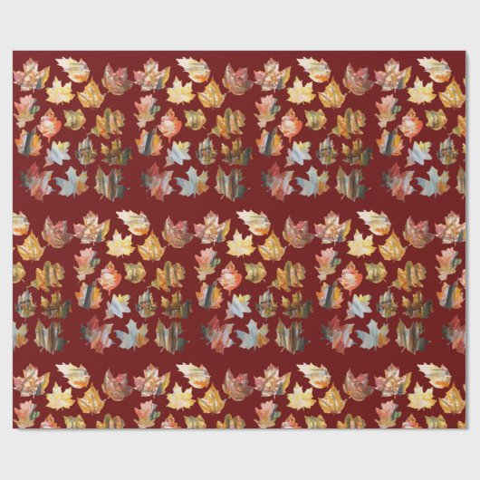 Herbstblätter Geschenkpapier (Flach)