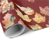 Herbstblätter Geschenkpapier (Rolleneckpunkt)