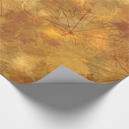 Herbstblätter Geschenkpapier (Ecke)