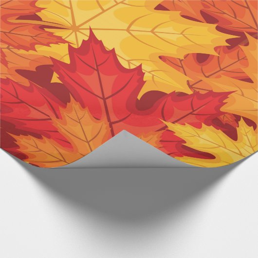 Herbstblätter Geschenkpapier (Ecke)