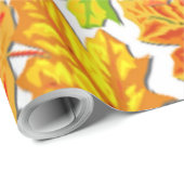 HERBSTBLÄTTER GESCHENKPAPIER (Rolleneckpunkt)