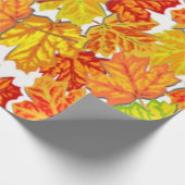 HERBSTBLÄTTER GESCHENKPAPIER (Ecke)