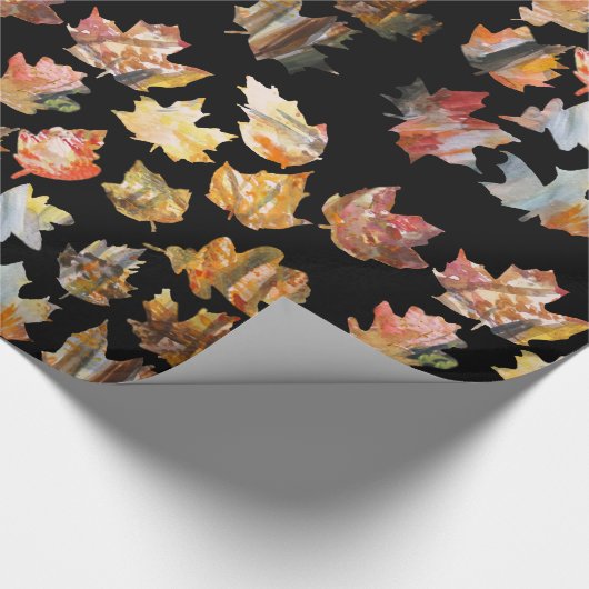 Herbstblätter Geschenkpapier (Ecke)