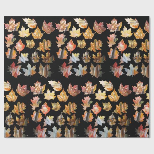 Herbstblätter Geschenkpapier (Flach)