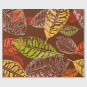Herbstblätter Geschenkpapier (Flach)