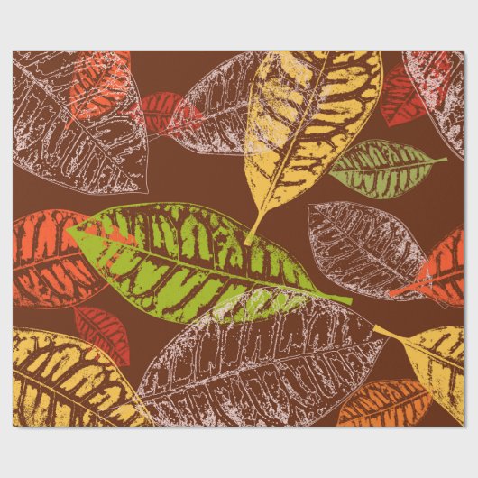 Herbstblätter Geschenkpapier (Flach)