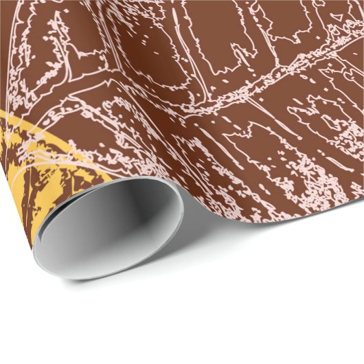 Herbstblätter Geschenkpapier (Rolleneckpunkt)