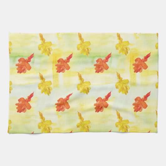 Herbstblätter Geschirrtuch (Horizontal)