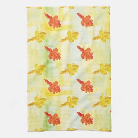 Herbstblätter Geschirrtuch (Vertikal)