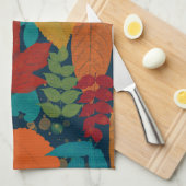 Herbstblätter Geschirrtuch (Viertel Falte)