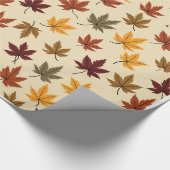 Herbstblätter glänzendes Wrapping Paper Geschenkpapier (Ecke)