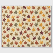 Herbstblätter glänzendes Wrapping Paper Geschenkpapier (Flach)