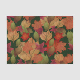 Herbstblätter grün seidenpapier