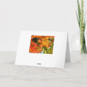 Herbstblätter [Grußkarte] Karte (Rückseite)