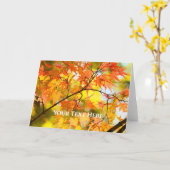 Herbstblätter [Grußkarte] Karte (Gelbe Blume)