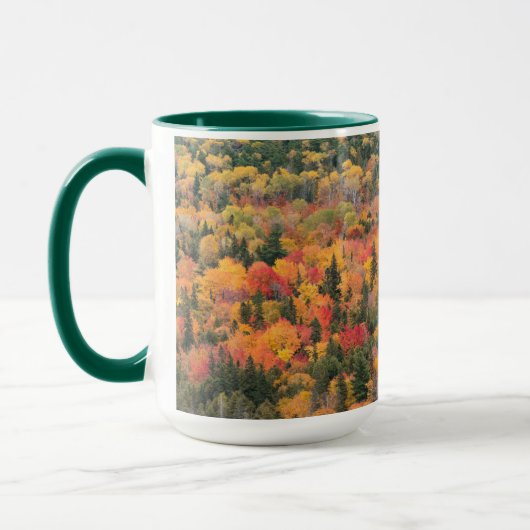 Herbstblätter | Halbinsel Keweenaw, Michigan Tasse (Links)