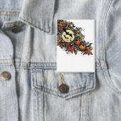 Herbstblätter. Halloween-Muster. Button (Insitu)