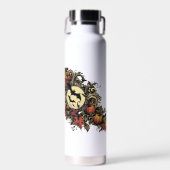 Herbstblätter. Halloween-Muster. Trinkflasche (Vorne)