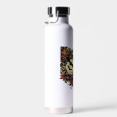 Herbstblätter. Halloween-Muster. Trinkflasche (Rechts)
